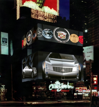 Cadillac Evoq in Times Square