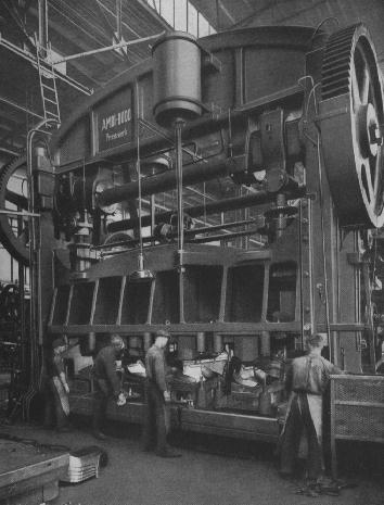 Press in the ancient Budd plant in Berlin